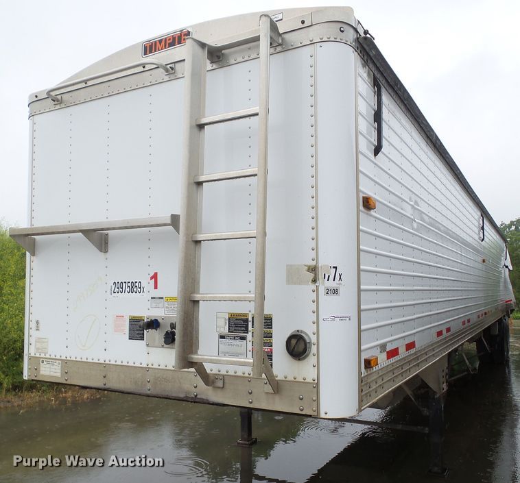image for item EM9767 2014 Timpte double hopper bottom grain trailer