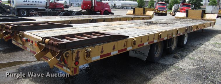 image for item EU9695 2000 Talbert GT3T-30 tilt deck equipment trailer