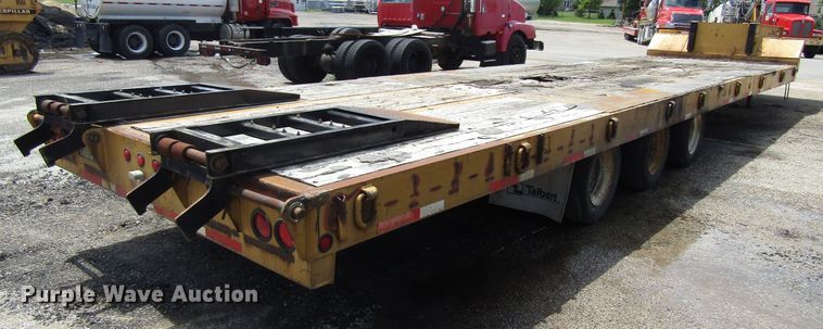 image for item EU9696 2000 Talbert GT3T-30 tilt deck equipment trailer