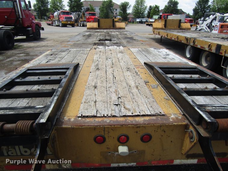 image for item EU9696 2000 Talbert GT3T-30 tilt deck equipment trailer