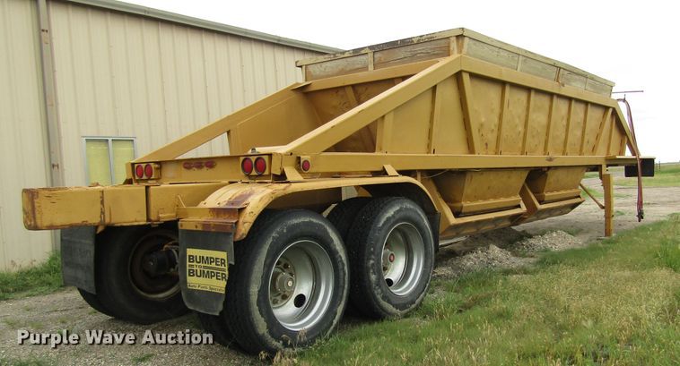image for item DB4952 1982 Timpte bottom dump trailer