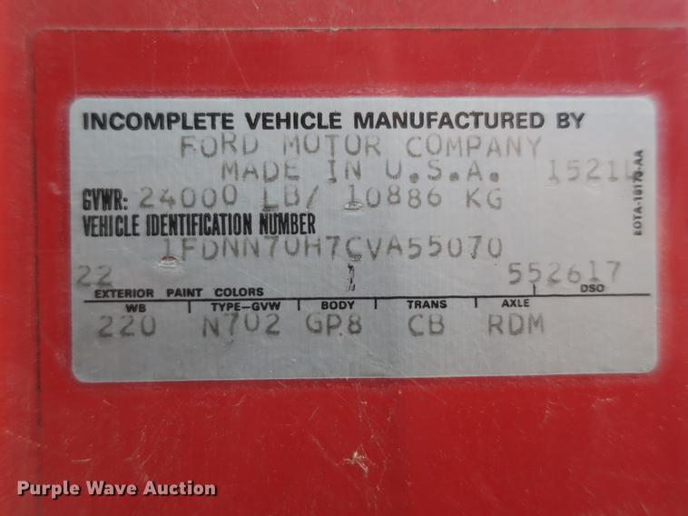 image for item DB8769 1982 Ford 700 dump truck