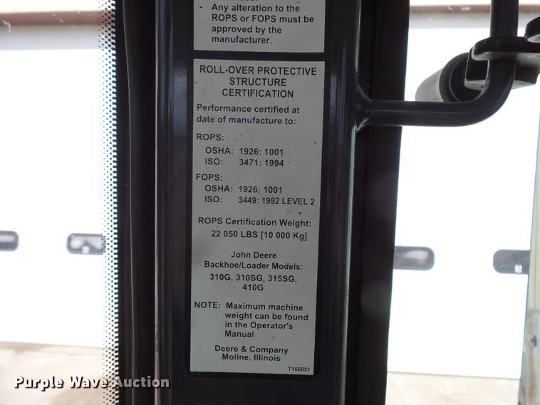 image for item DC4545 2006 John Deere 310SG backhoe