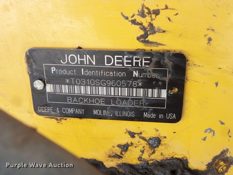 image for item DC4545 2006 John Deere 310SG backhoe