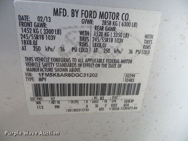 image for item DC5127 2013 Ford Explorer Police Interceptor SUV