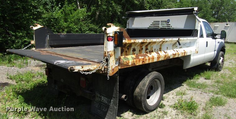 image for item DD6253 2006 Ford F450 Crew Cab dump truck