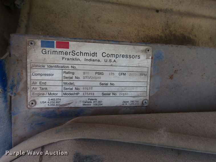 image for item DD6254 Grimmer Schmidt 175 air compressor