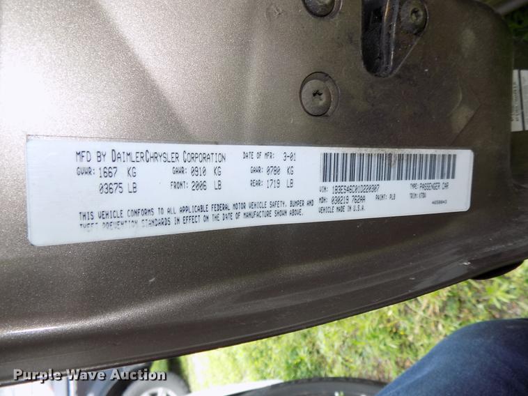 image for item DE7702 2001 Dodge Neon SE