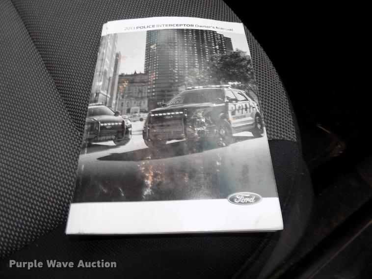 image for item DE7703 2013 Ford Taurus Police Interceptor