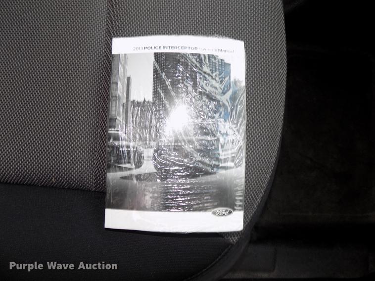 image for item DE7704 2013 Ford Taurus Police Interceptor