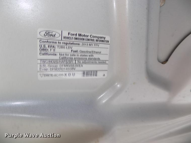 image for item DE7705 2013 Ford Taurus Police Interceptor