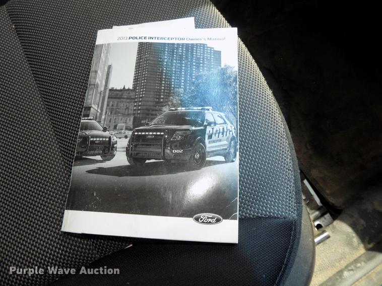 image for item DE7708 2013 Ford Taurus Police Interceptor