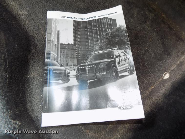 image for item DE7710 2013 Ford Taurus Police Interceptor