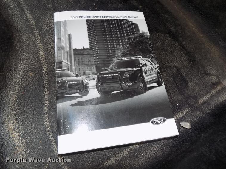 image for item DE7711 2013 Ford Taurus Police Interceptor