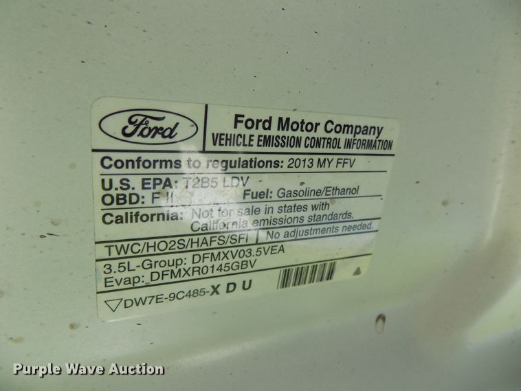 image for item DE7717 2013 Ford Taurus Police Interceptor