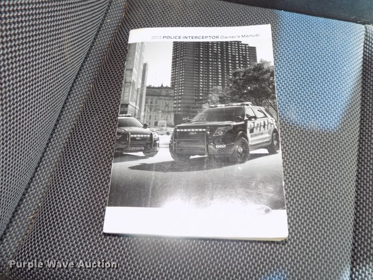 image for item DE7719 2013 Ford Taurus Police Interceptor