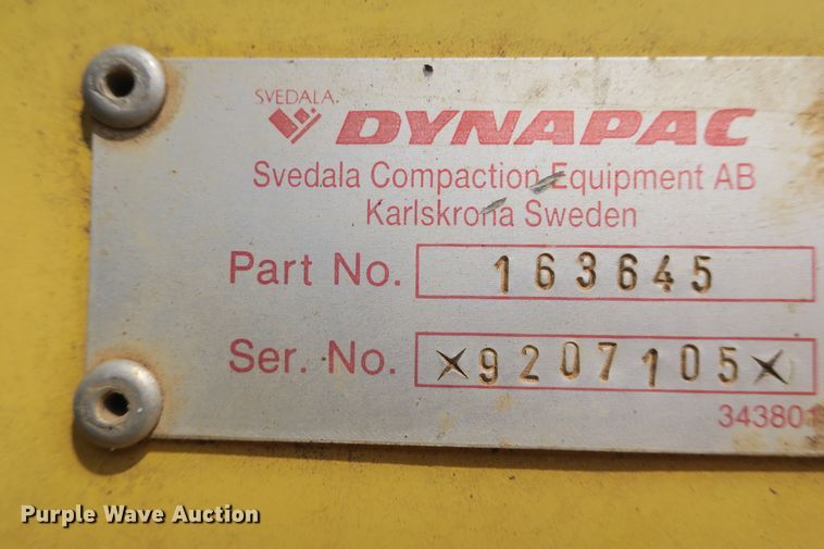 image for item EA9309 Dynapac CA262D single drum vibratory roller