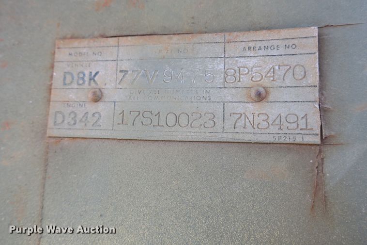 image for item EA9323 1978 Caterpillar D8K dozer