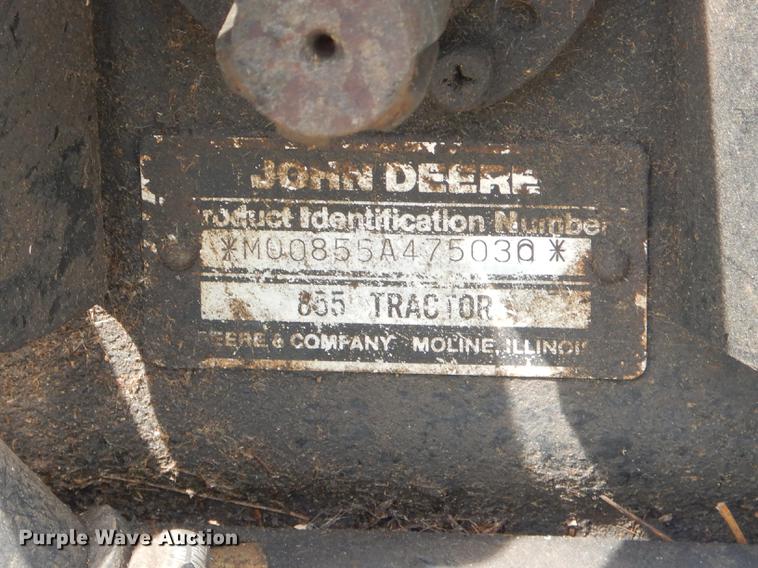 image for item ED9324 John Deere 855 tractor