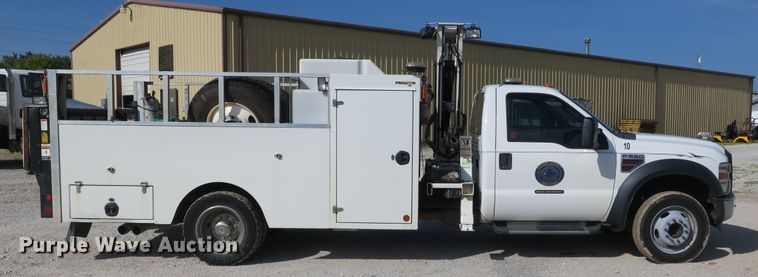 image for item EO9496 2009 Ford F550 Super Duty XL service truck with crane