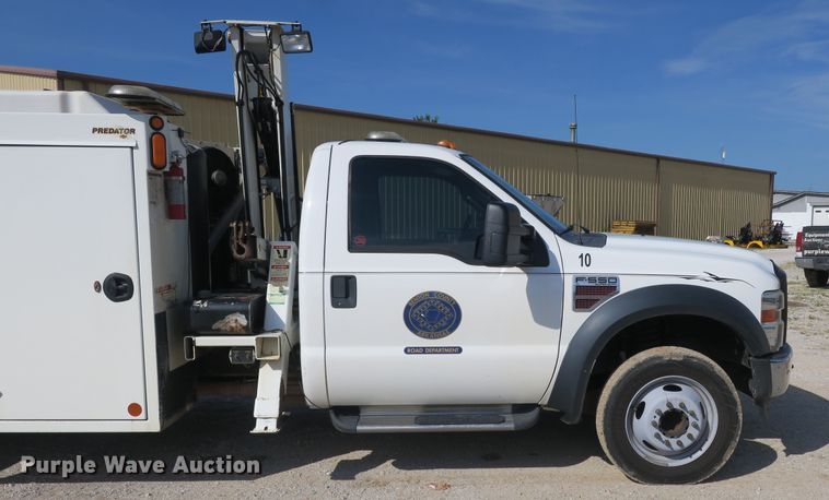 image for item EO9496 2009 Ford F550 Super Duty XL service truck with crane