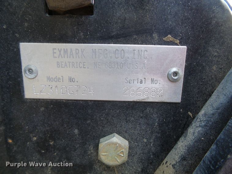 image for item EQ9099 Ex Mark LZ31DG724 ZTR lawn mower
