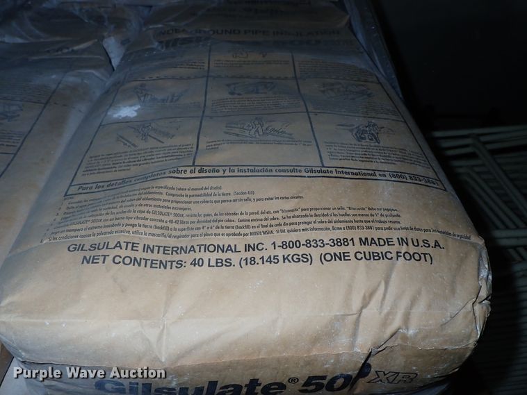 image for item FB9169 Approximately 80 bags of Gilsulate 500XR pipe insulation