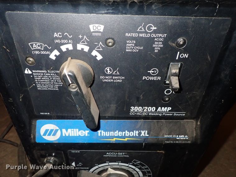 image for item FB9188 Miller Thunderbolt XL welder