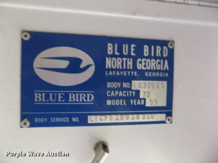 image for item FI9782 1999 Blue Bird TC2000 school bus