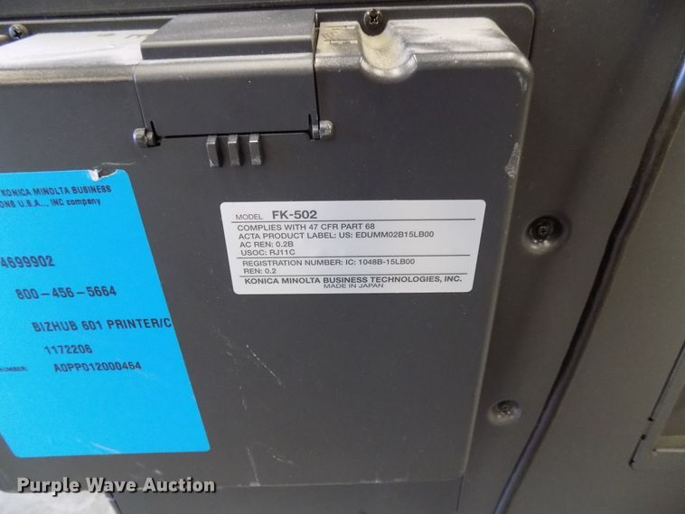 image for item FI9789 Bizhub 601 printer/copier