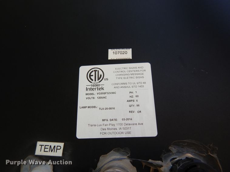 image for item FI9856 Translux digital LED sign