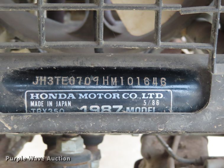 image for item FJ9135 1987 Honda TRX350 ATV