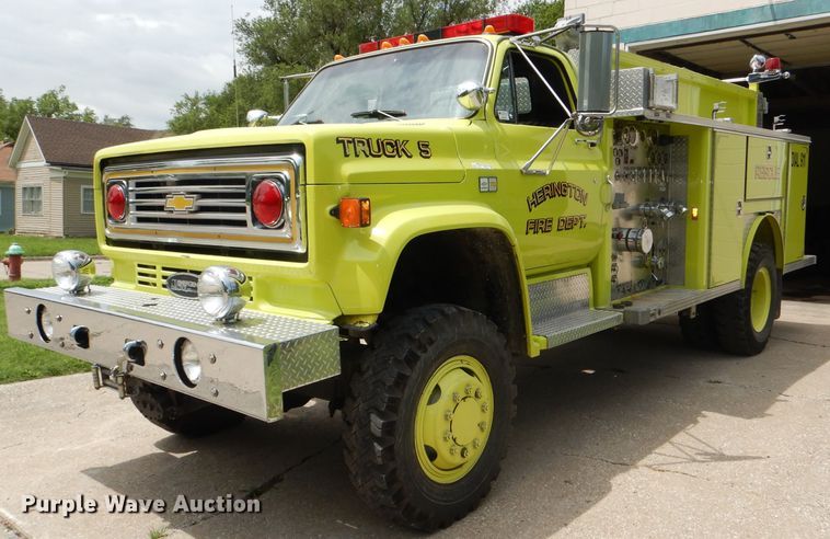 image for item FP9018 1984 Chevrolet C70 fire truck