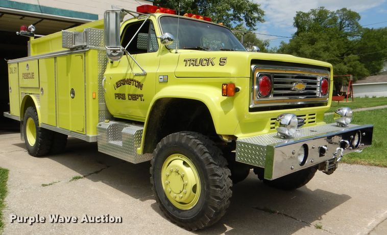 image for item FP9018 1984 Chevrolet C70 fire truck