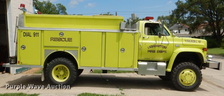 image for item FP9018 1984 Chevrolet C70 fire truck