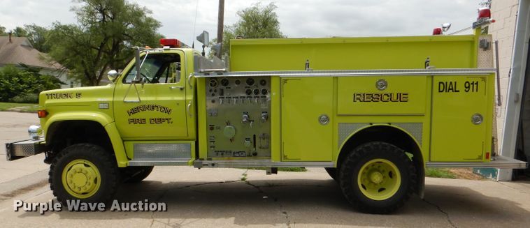 image for item FP9018 1984 Chevrolet C70 fire truck