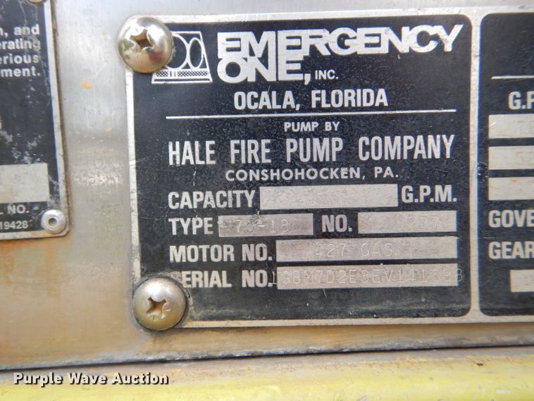 image for item FP9018 1984 Chevrolet C70 fire truck