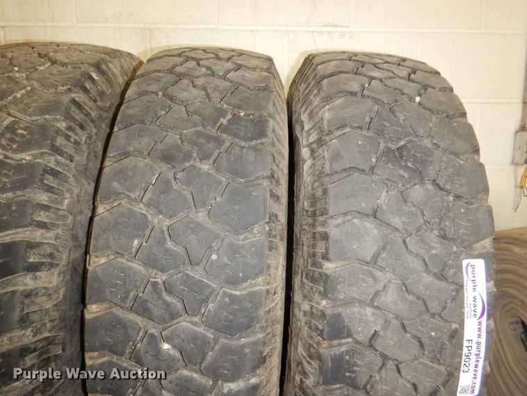 image for item FP9023 (4) Goodyear 9.50R16.5 tires and wheels