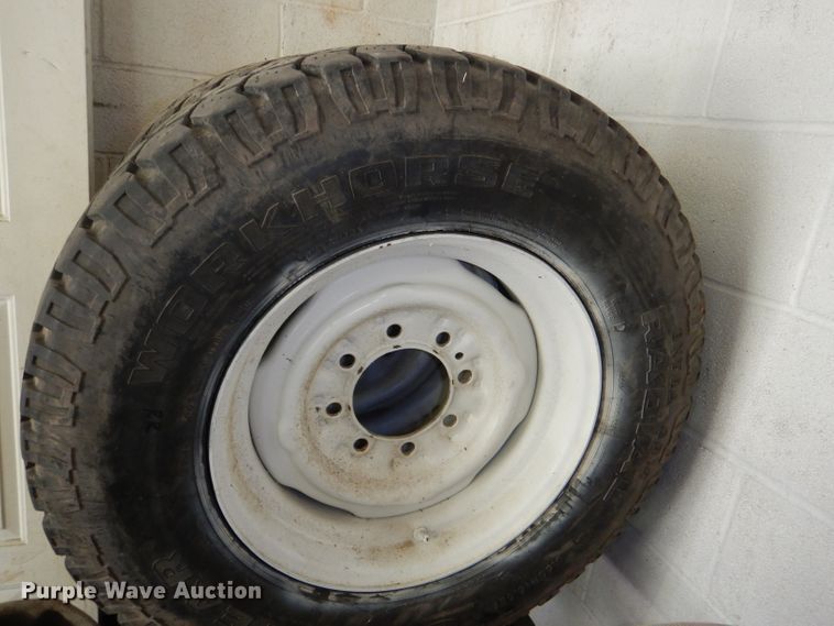 image for item FP9023 (4) Goodyear 9.50R16.5 tires and wheels