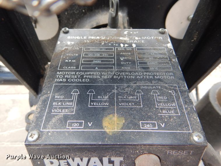 image for item FT9638 Dewalt 7790 radial arm saw