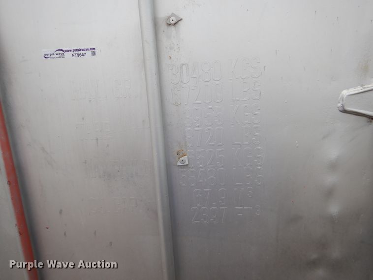 image for item FT9647 40'L x 96"W shipping container