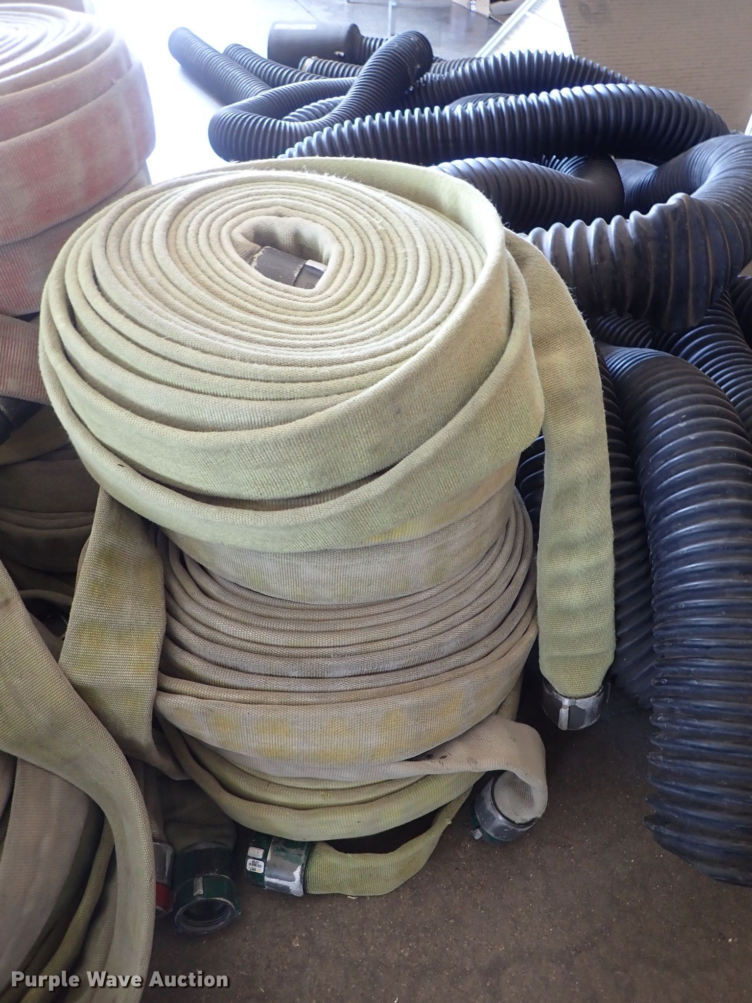Approximately 44 2" collapsible fire hoses in Hutchinson, KS Item