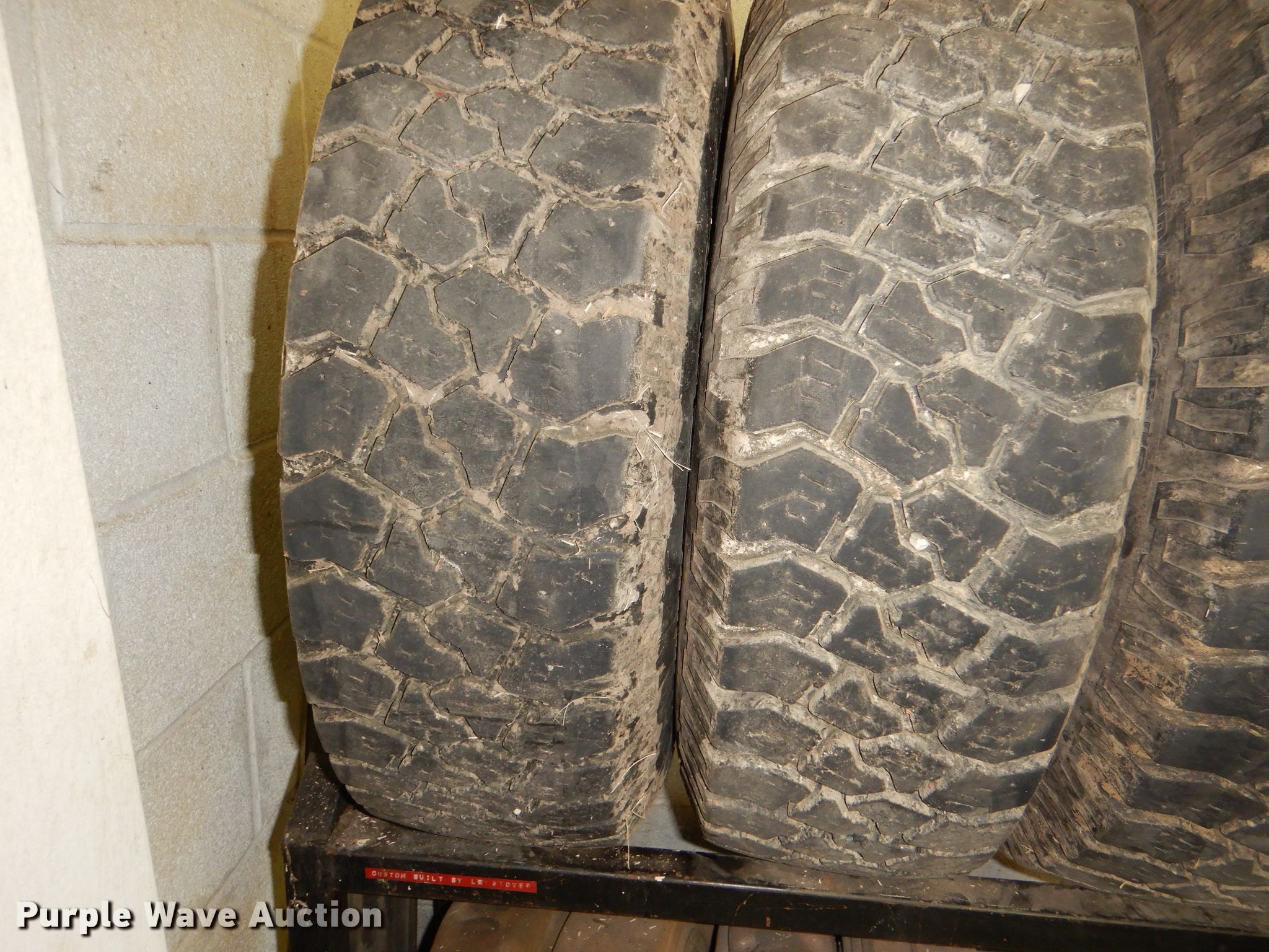 (4) Goodyear 9.50R16.5 tires and wheels in Herington, KS Item FP9023