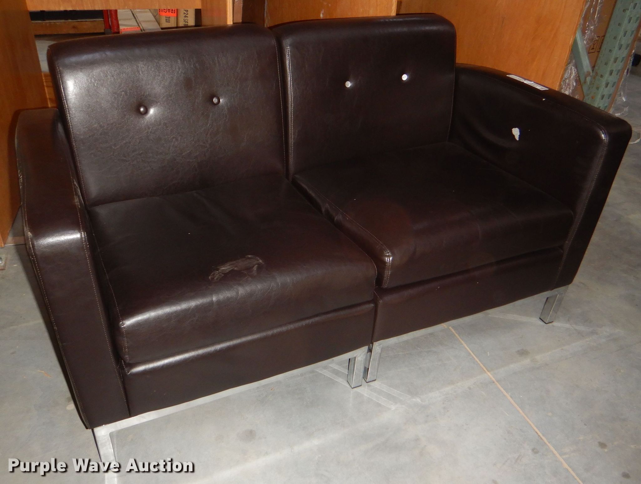 (3) couches in Lawrence, KS Item FQ9983 sold Purple Wave