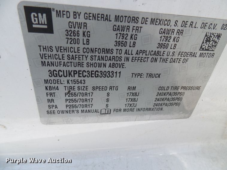 image for item DB2208 2014 Chevrolet Silverado 1500 Crew Cab pickup truck