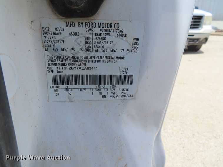 image for item DD6281 2010 Ford F250 Super Duty pickup truck