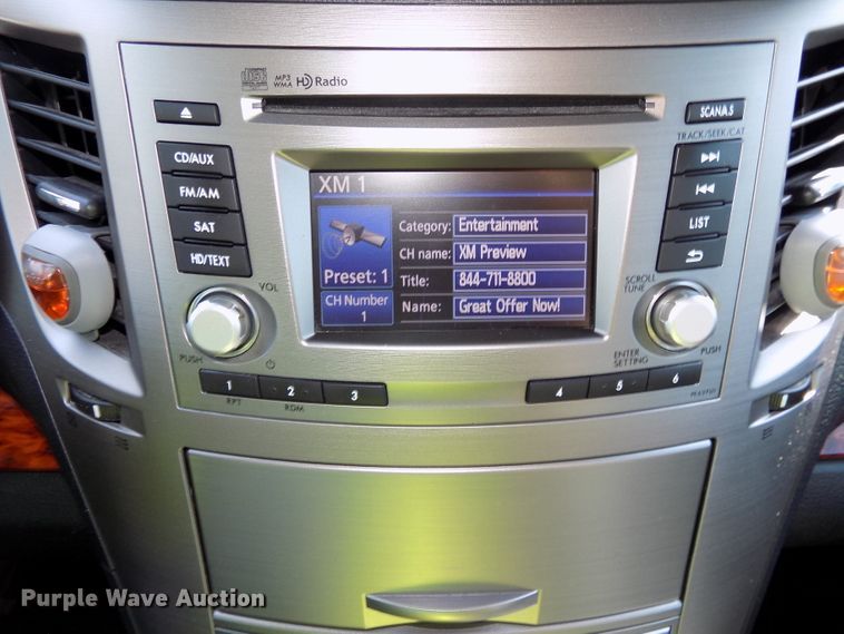 image for item DE7727 2012 Subaru Legacy