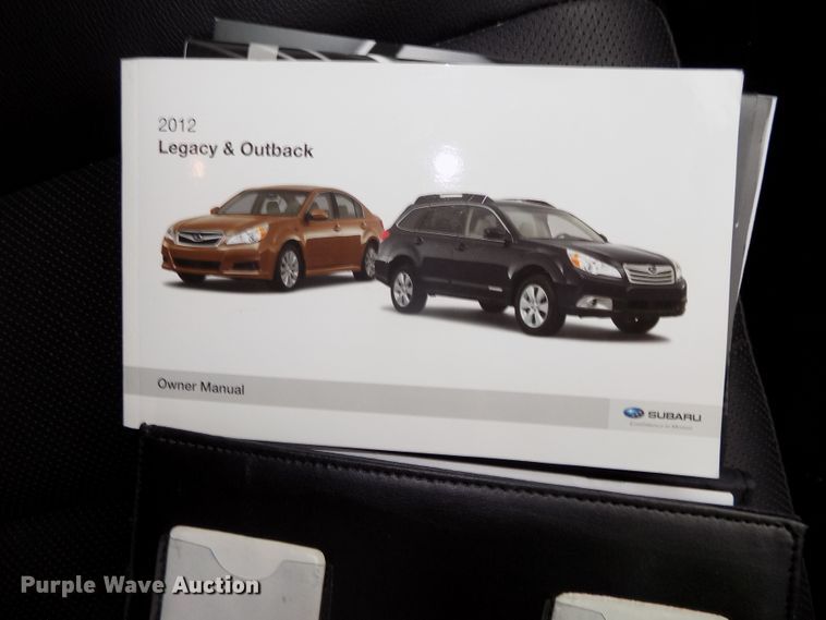 image for item DE7727 2012 Subaru Legacy