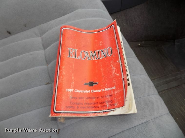 image for item DE7730 1987 Chevrolet El Camino