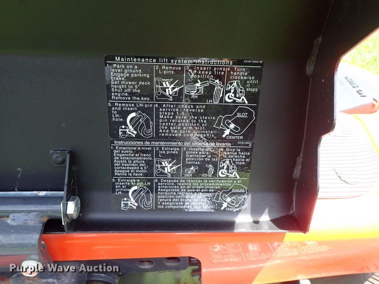 image for item DF1238 2015 Kubota ZD326HL ZTR lawn mower